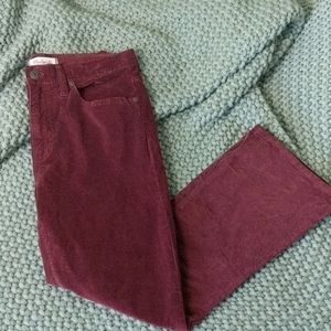 Madewell velvet crops